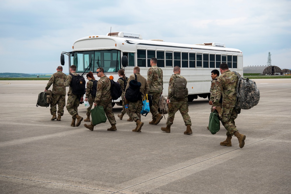 Vermont ANG arrive to Spangdahlem