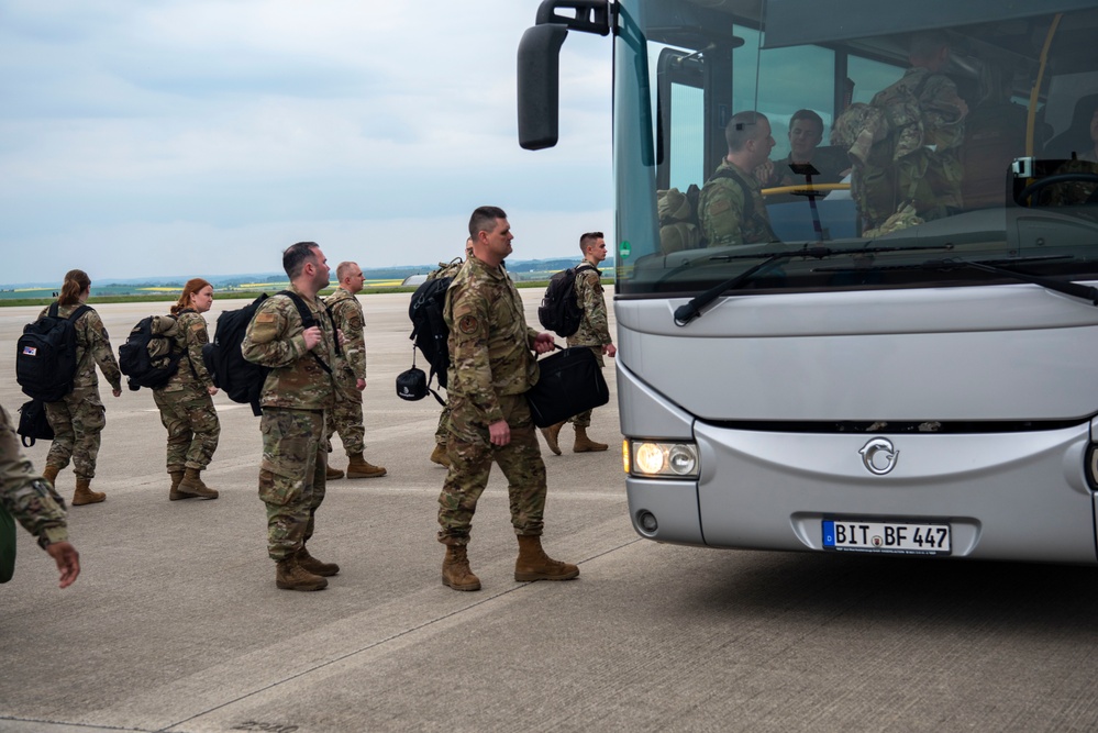 Vermont ANG arrive to Spangdahlem