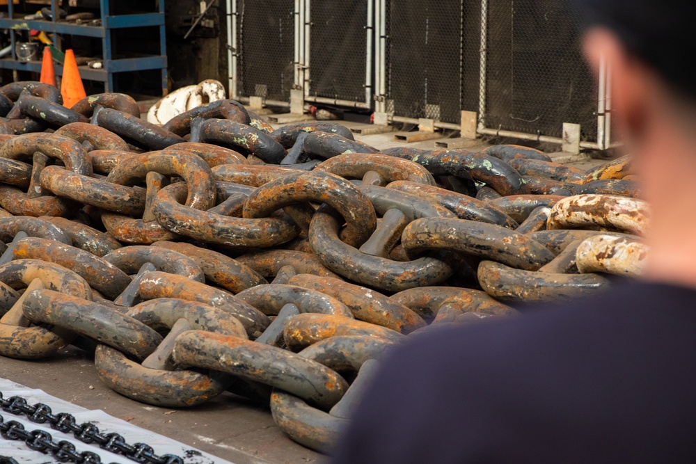 Center of Excellence: NNSY’s Forgers, Painters, and Riggers Complete Inspections and Overhauls of Navy Anchor Chains