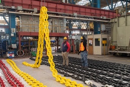 Center of Excellence: NNSY’s Forgers, Painters, and Riggers Complete Inspections and Overhauls of Navy Anchor Chains