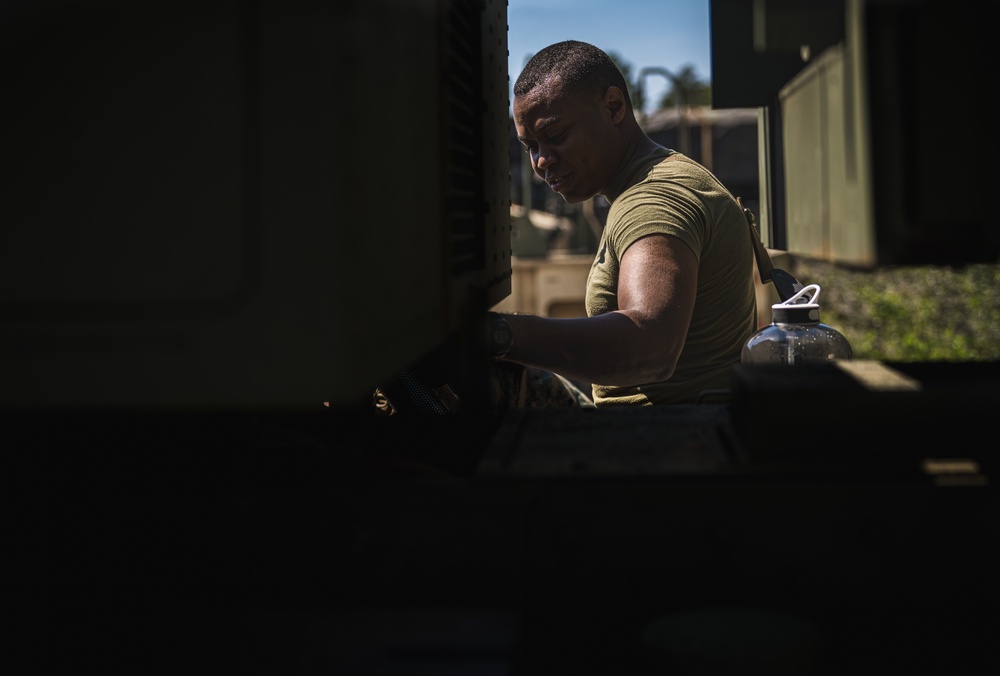 USMC prepares HIMARS for Emerald Warrior 22