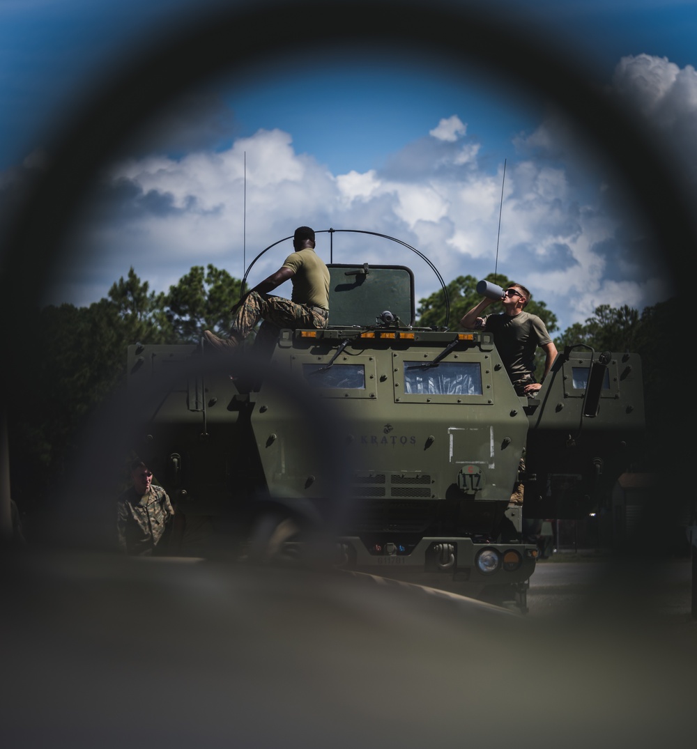 USMC prepares HIMARS for Emerald Warrior 22