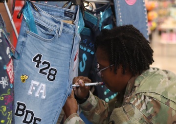 Brigades decorate jeans in honor of National Denim Day
