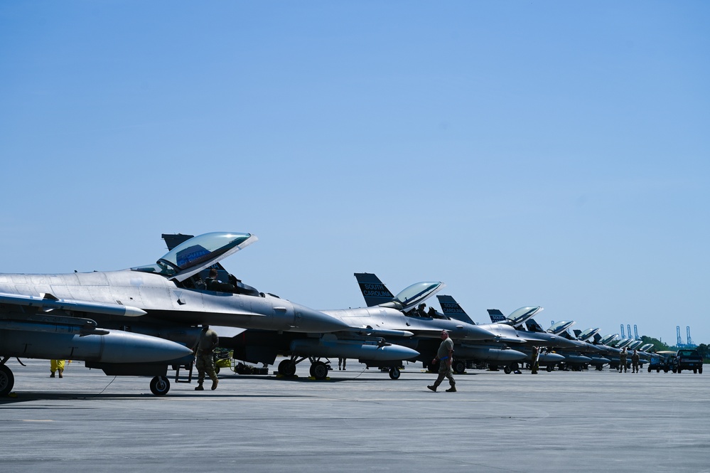 South Carolina Air National Guard arrives at Air Dominance Center for Sentry Savannah 2022