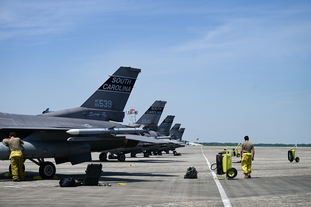 South Carolina Air National Guard arrives at Air Dominance Center for Sentry Savannah 2022