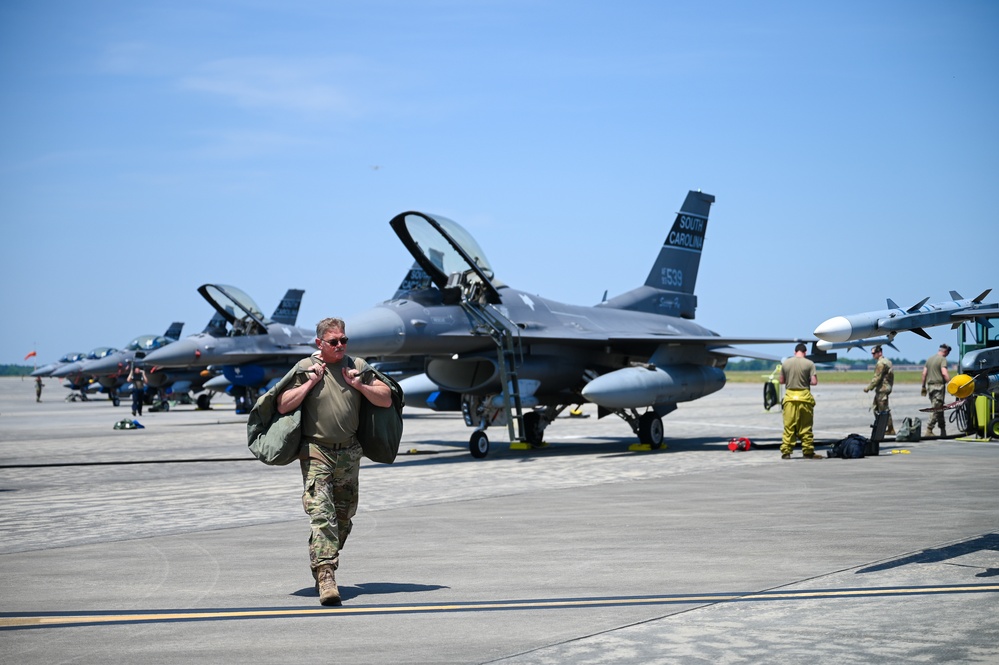 South Carolina Air National Guard arrives at Air Dominance Center for Sentry Savannah 2022