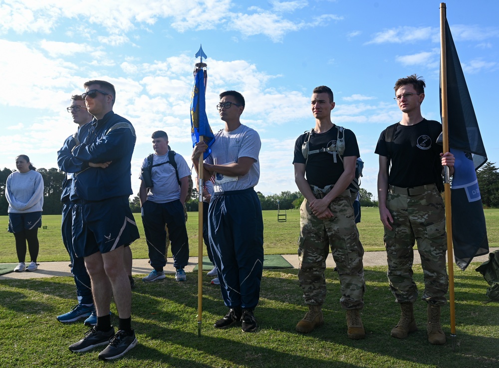 Airmen from the 83d NOS participate in the Ransom Run