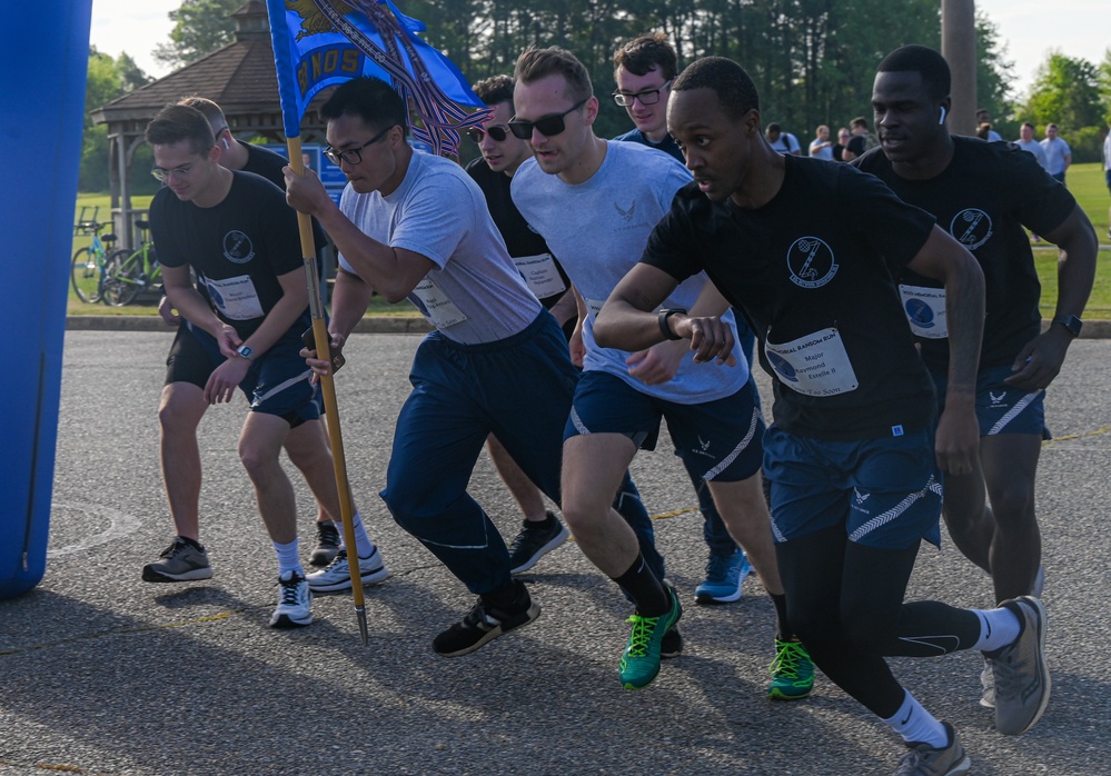 Airmen from the 83d NOS participate in the Ransom Run