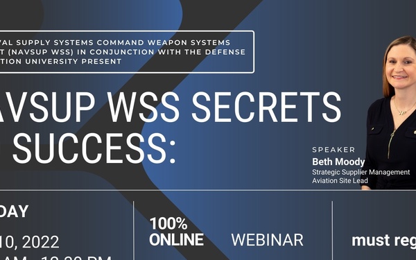 NAVSUP WSS invites defense acquisition workforce to free strategic supplier management webcast