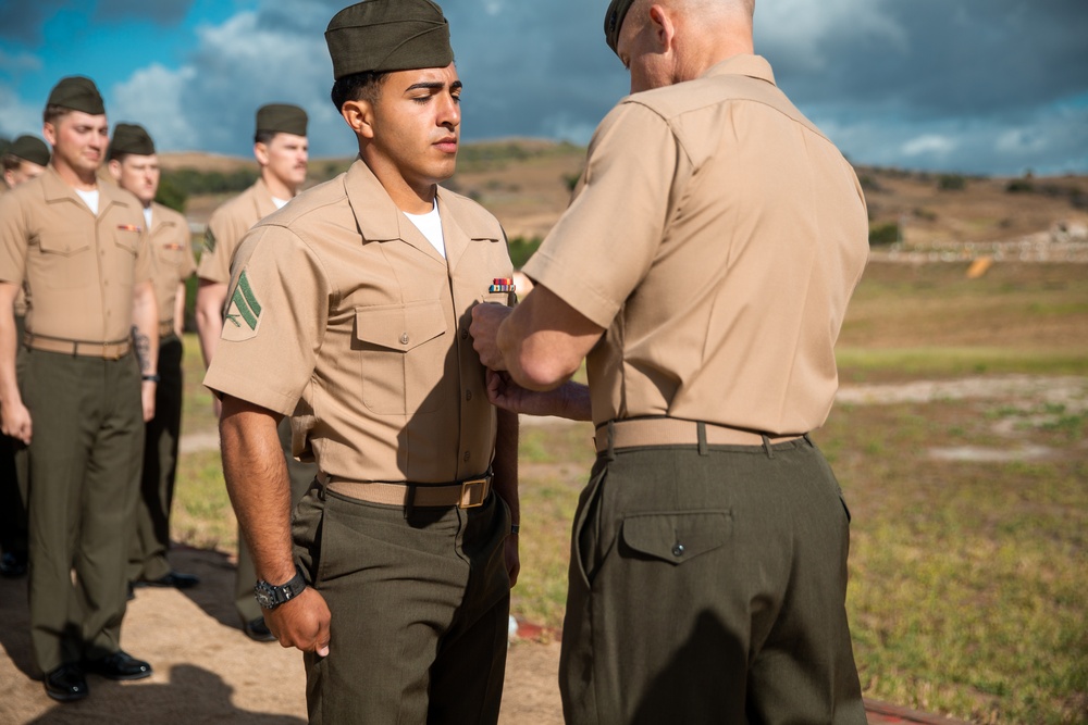 Marine awarded for saving shooting victim