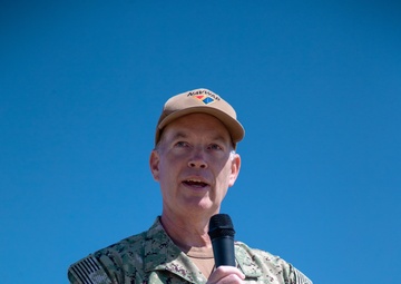 Navy rifle, pistol matches open with “first shot” ceremony