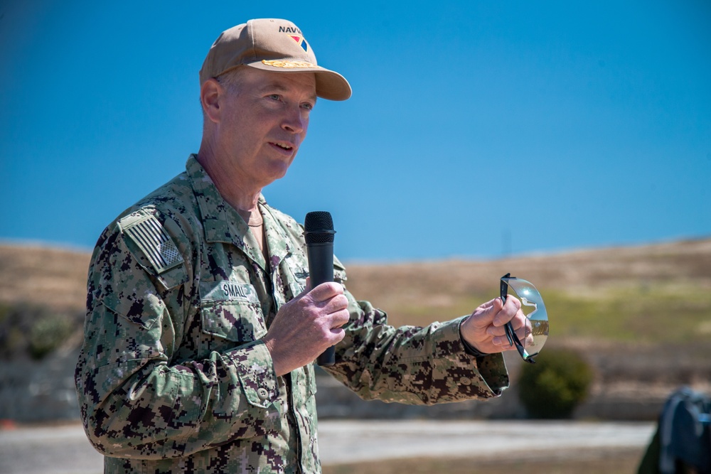 Navy rifle, pistol matches open with “first shot” ceremony