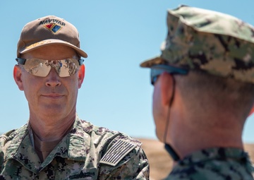 Navy rifle, pistol matches open with “first shot” ceremony