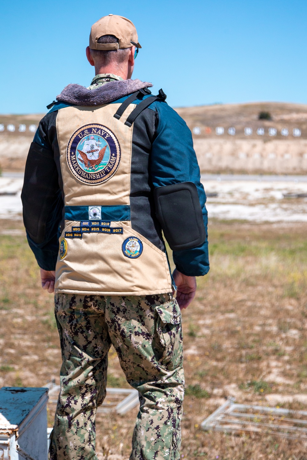 Navy rifle, pistol matches open with “first shot” ceremony