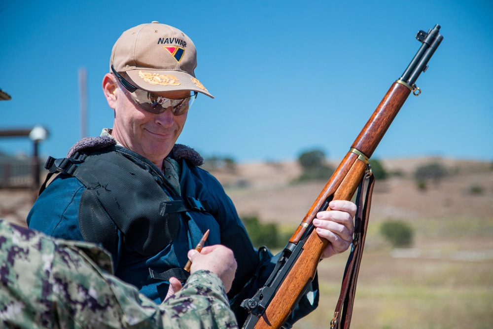 Navy rifle, pistol matches open with “first shot” ceremony