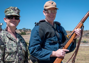 Navy rifle, pistol matches open with “first shot” ceremony