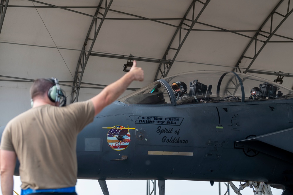 4th FW commander takes off for final flight