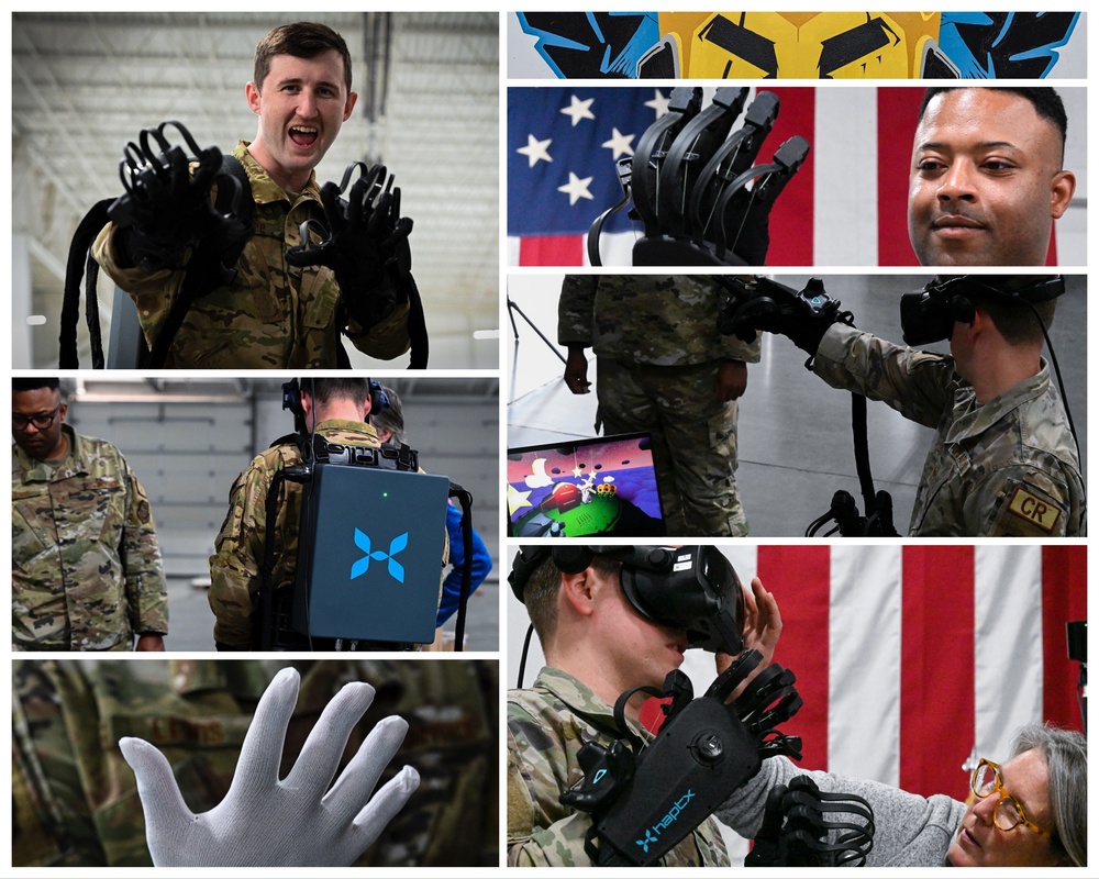 HaptX demonstrates new VR unit with 821st CRSS