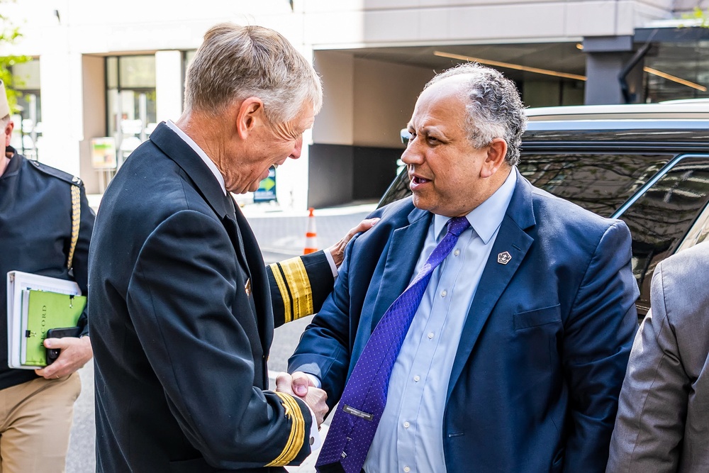 SECNAV Carlos Del Toro visits CNR RADM Selby and the Office of Naval Research