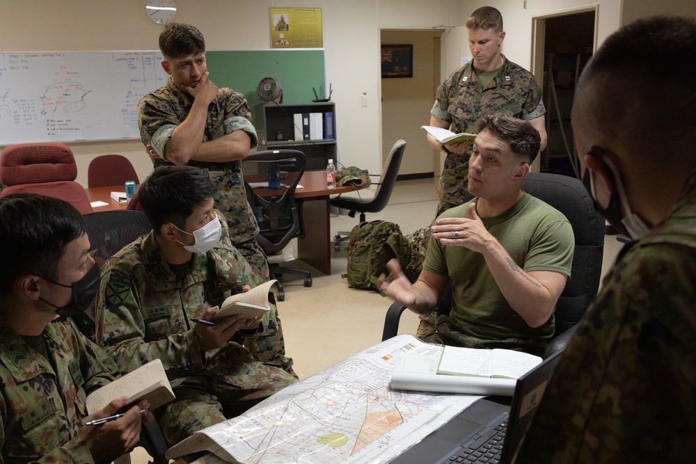 JGSDF ARDB with 5th ANGLICO Practice Fire Support Calls