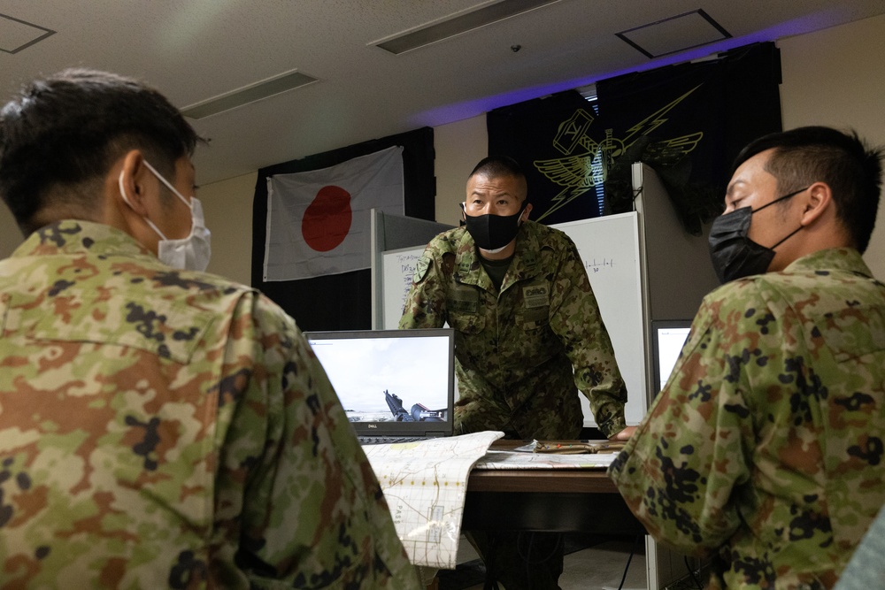 JGSDF ARDB with 5th ANGLICO Practice Fire Support Calls