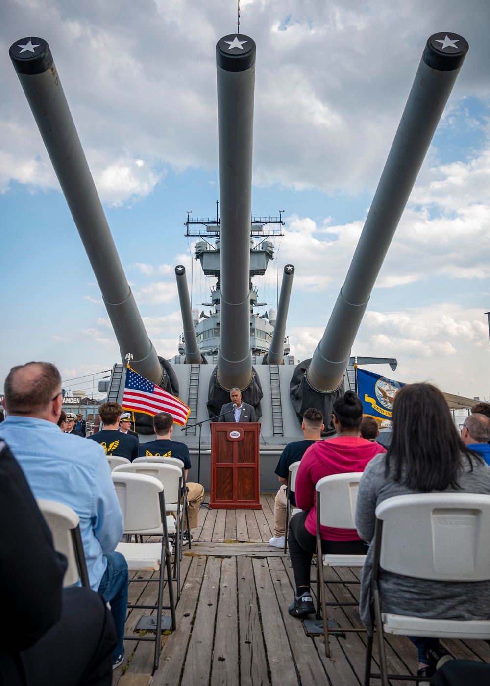 Oath of Enlistment aboard the Battleship New Jersey