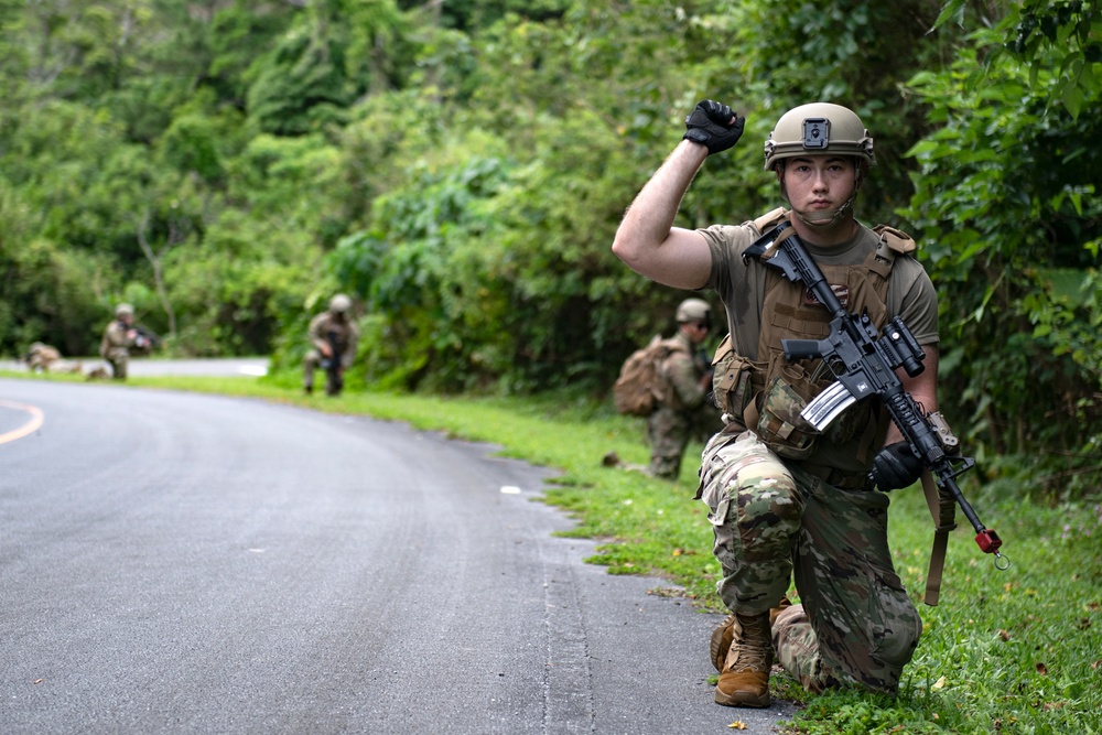 Kadena Defenders conduct dismounted patrol