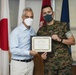 Ambassador to Japan presents awards to service members