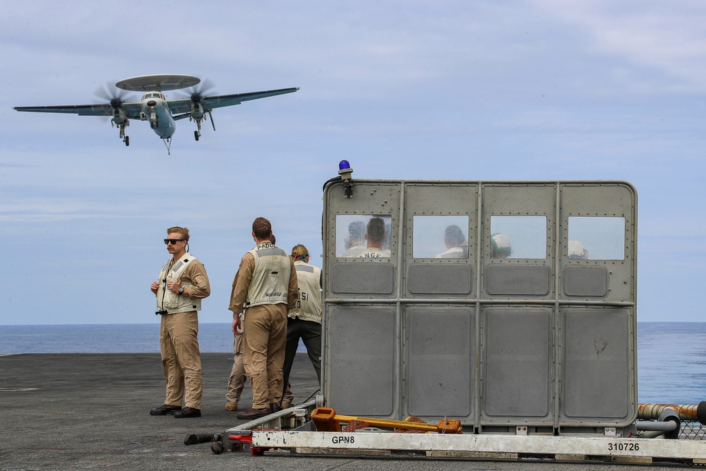 Abraham Lincoln conducts flight operations