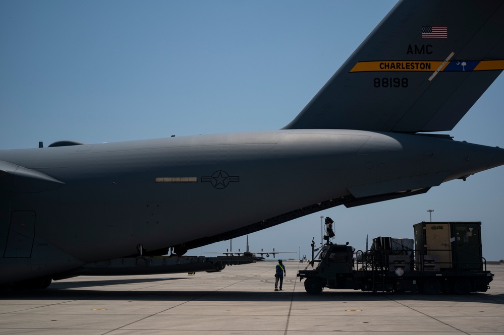 816th EAS delivers cargo to Djibouti