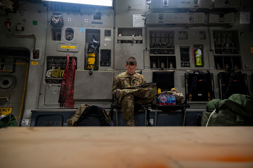 816th EAS delivers cargo to Djibouti