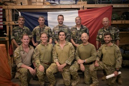 U.S. Air Force pararescue specialists from the 82nd Expeditionary Rescue Squadron awarded French Parachutist Foreign Jump Wings