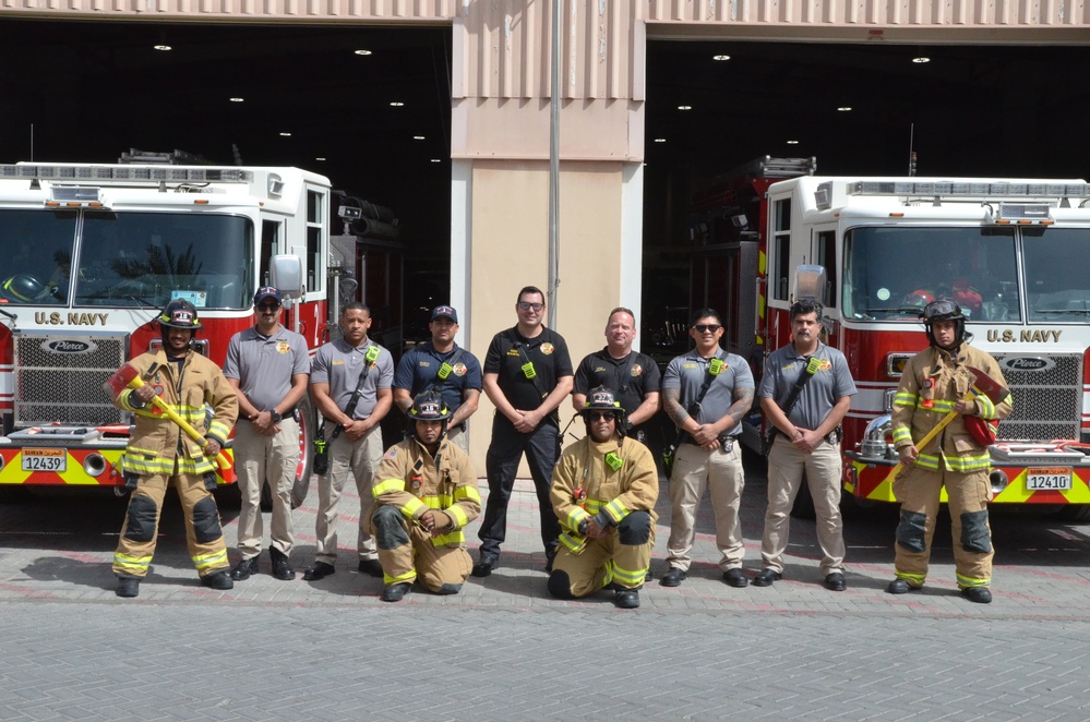 NSA Bahrain FESD Observes International Firefighter's Day