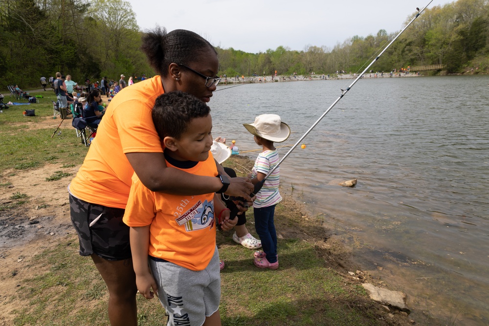 DVIDS - News - First Team families found the fish at Fort Knox MWR and VFW  10281 fishing derby