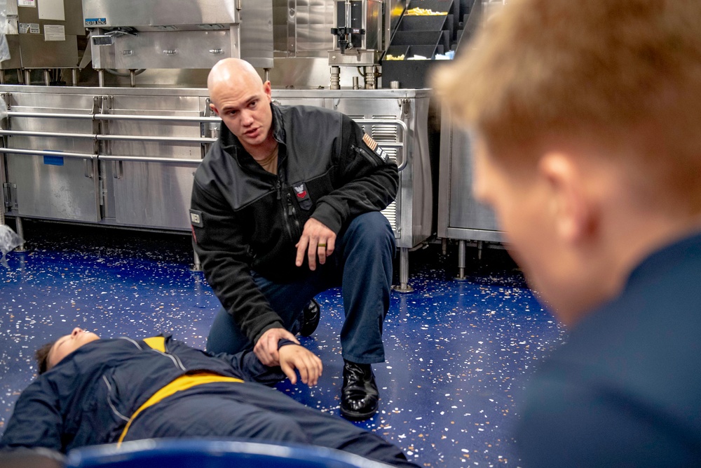Spruance conducts  tactical combat casualty care training