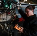 Abraham Lincoln Sailors conduct aircraft maintenance