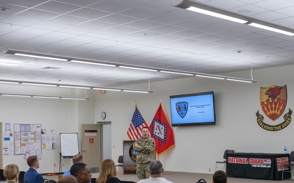 Brig. Gen. David Hall speaks to staff of Cyber Shield 2022