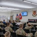Brig. Gen. David Hall speaks to staff of Cyber Shield 2022