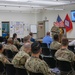Brig. Gen. David Hall speaks to staff of Cyber Shield 2022