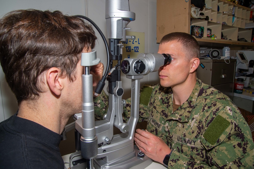 The Harry S. Truman Carrier Strike Group is on a scheduled deployment in the U.S. Sixth Fleet area of operations in support of naval operations to maintain maritime stability and security.