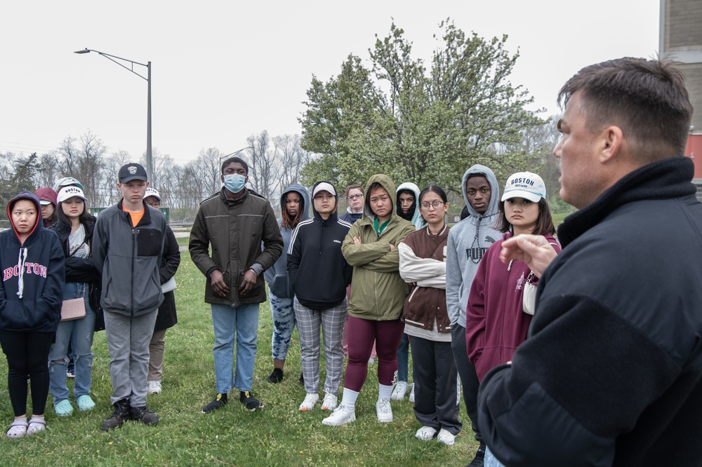Army JROTC visits Navy OCS