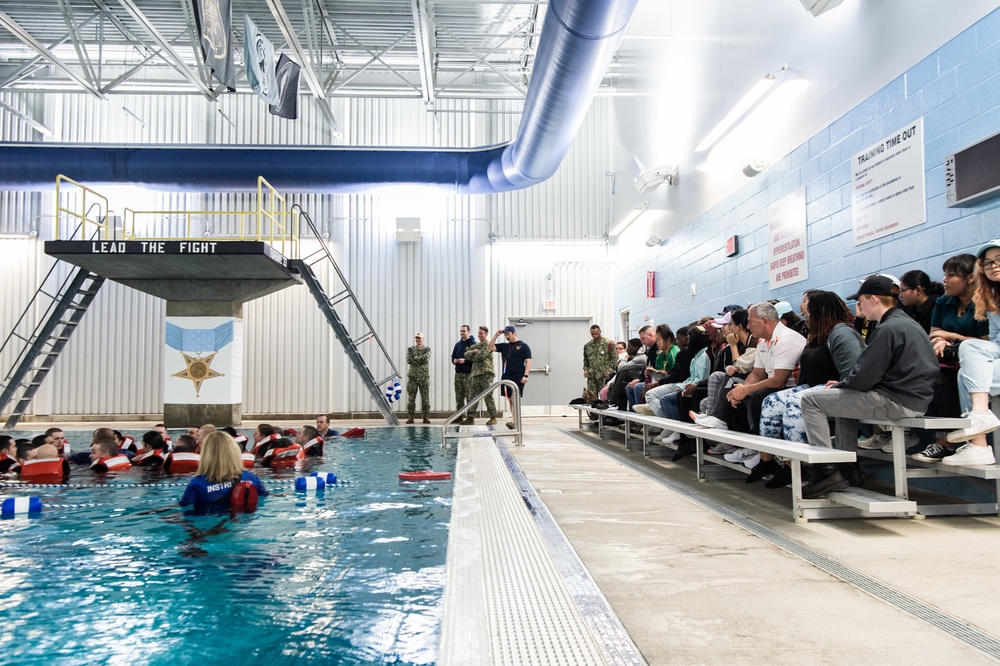 Army JROTC visits Navy OCS