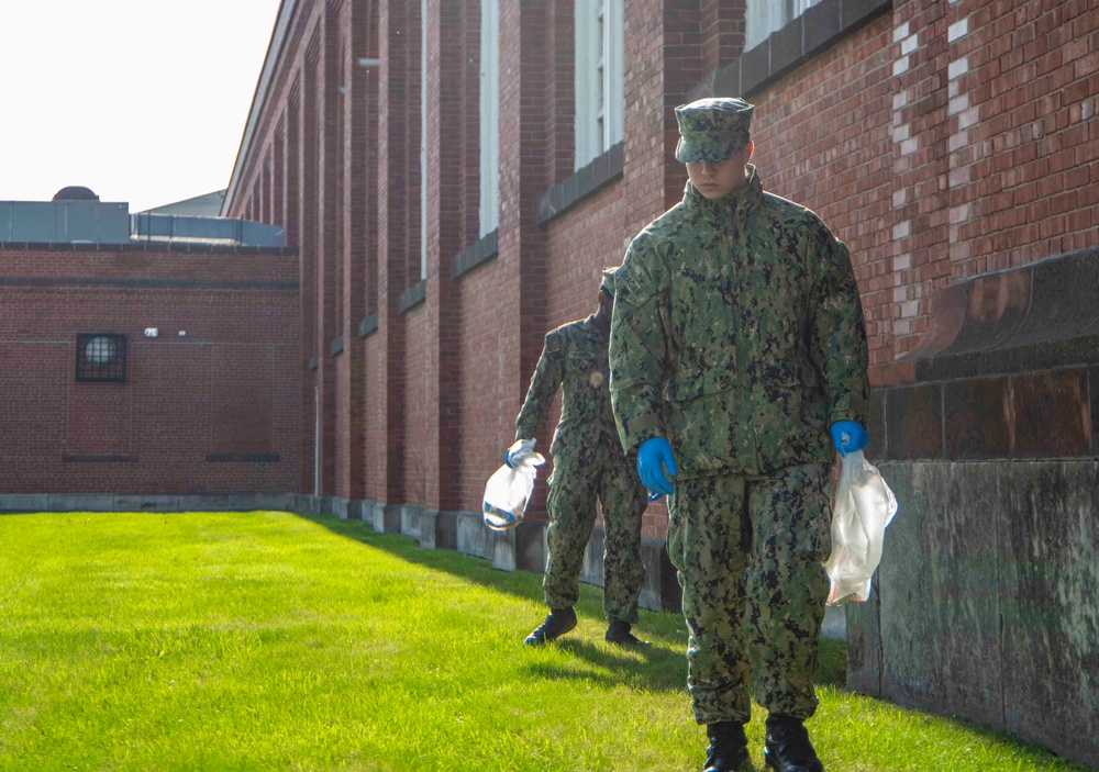 Sailors Participate in Base-wide Cleanup