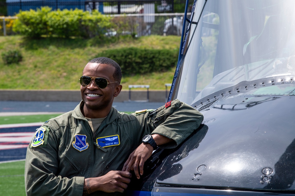 First Helicopter Squadron Flies to Howard University for Diversity Event