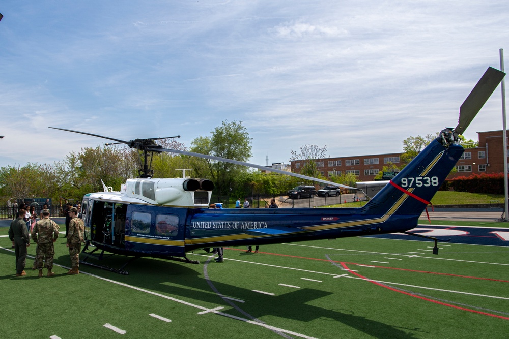 First Helicopter Squadron Flies to Howard University for Diversity Event