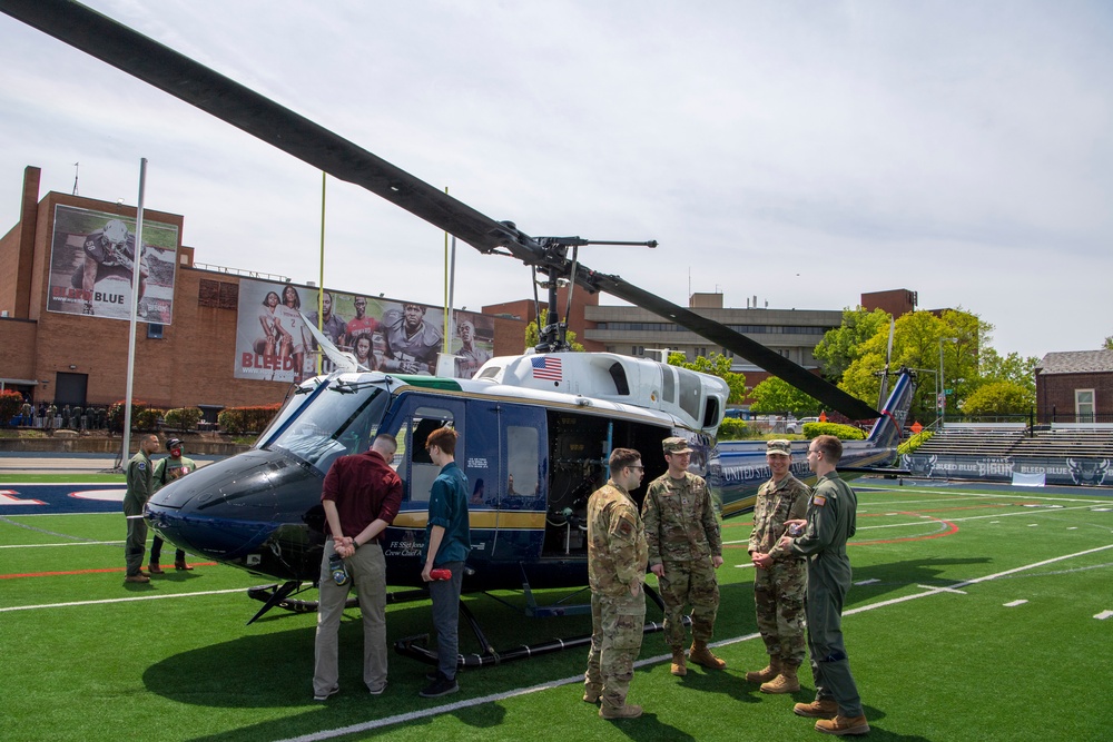 First Helicopter Squadron Flies to Howard University for Diversity Event