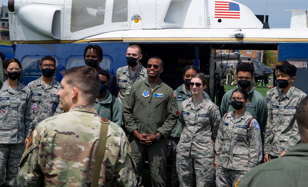 First Helicopter Squadron Flies to Howard University for Diversity Event