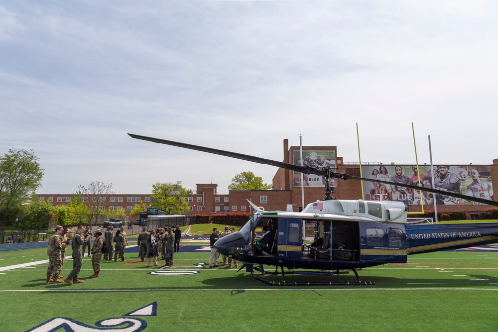 First Helicopter Squadron Flies to Howard University for Diversity Event