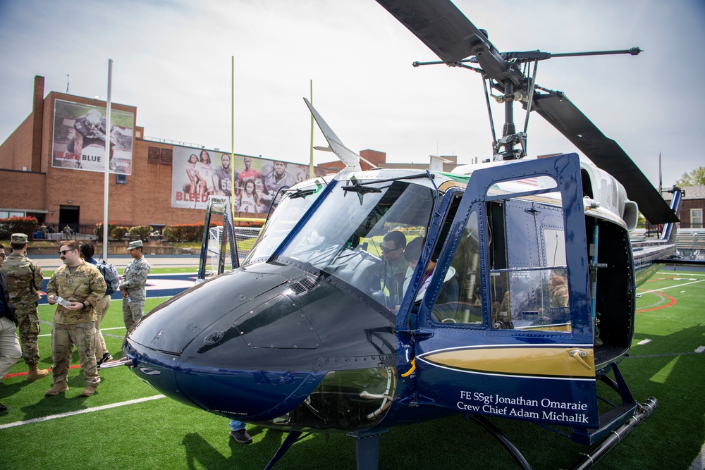 First Helicopter Squadron Flies to Howard University for Diversity Event