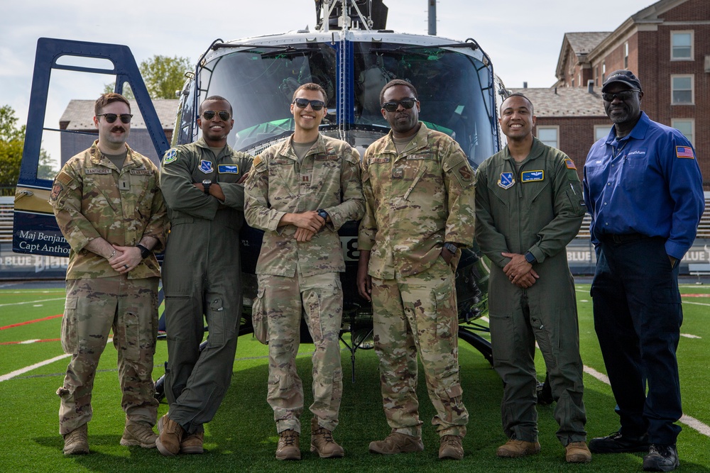 First Helicopter Squadron Flies to Howard University for Diversity Event